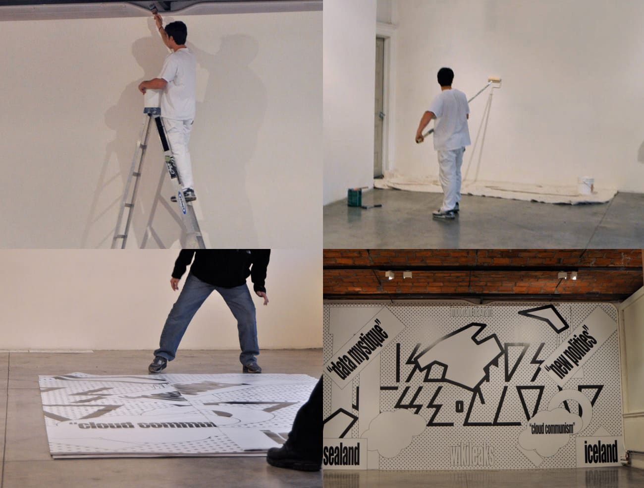 Wallpaper installation project